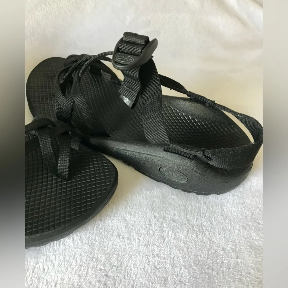 Women's ZX/2 Dual Adjustable Straps Classic Black Sandal Women’s Size 9 - Picture 5 of 7